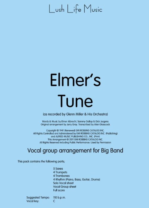 Elmer's Tune (Vocal Solo/Group with Jazz Ensemble - Score and Parts)